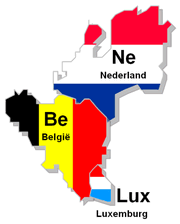 Benelux: Belgie, Nizozemsko, Lucembursko