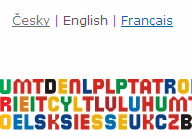 Výběr jazyků na oficiálních stránkách českého předsednictví