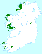 Gaeltacht –- území, kde se hovoří irsky jako prvním jazykem