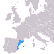 Rozšíření katalánštiny v Evropě