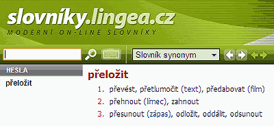 Lingea slovník synonym