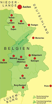 Německy hovořící území v Belgii