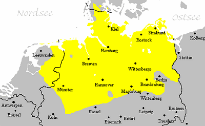 Dolnoněmecké jazykové území