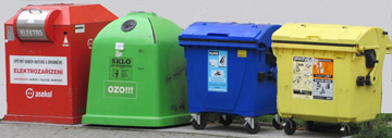 Kontejnery na tříděný odpad